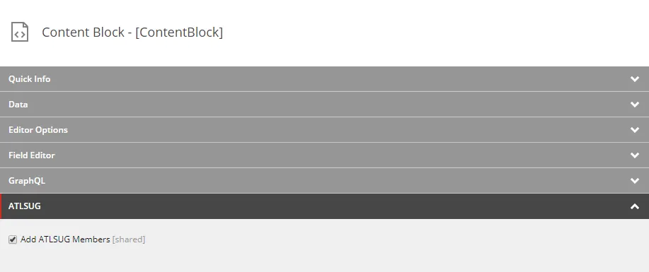Add ATLSUG Members Checkbox