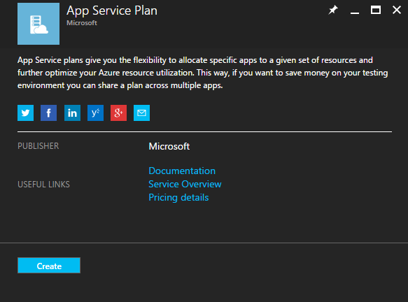 Microsoft Azure App Service Plan