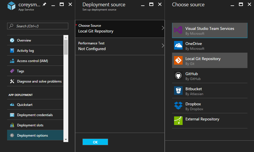 Web App Deployment Options