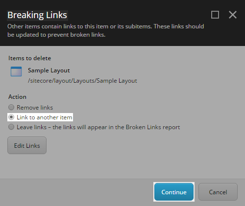 Breaking Links