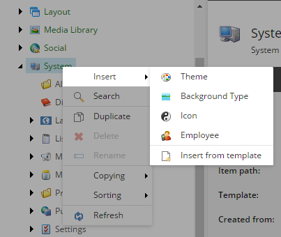 Habitat Insert Options