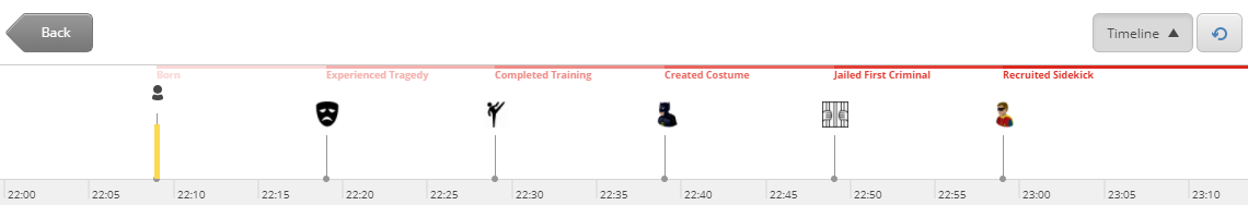 Bruce Wayne's Experience Profile Timeline