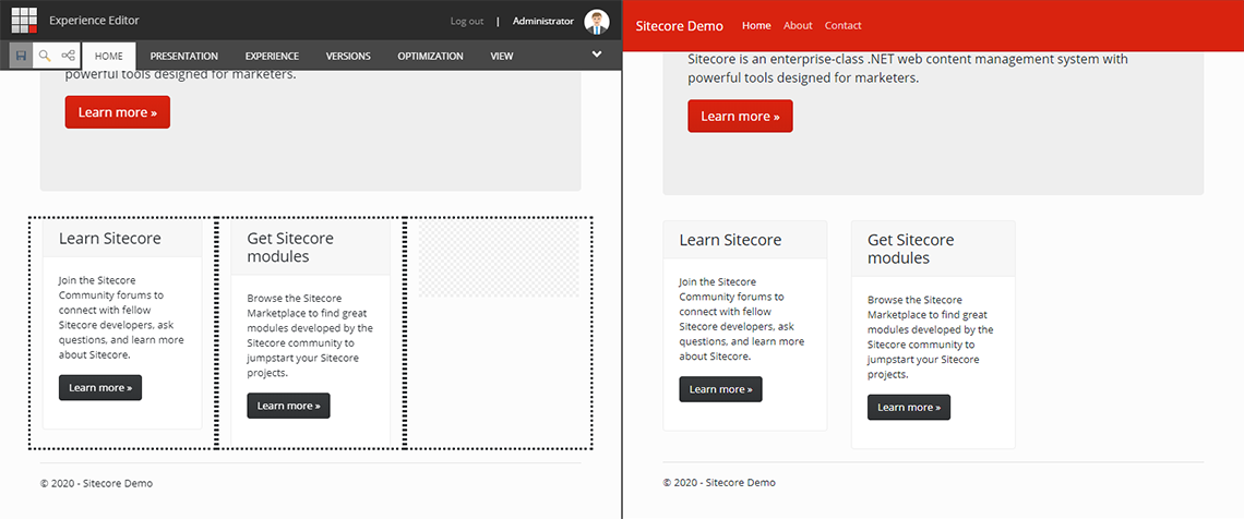 Sitecore MVC - Independent Experience Editor Views