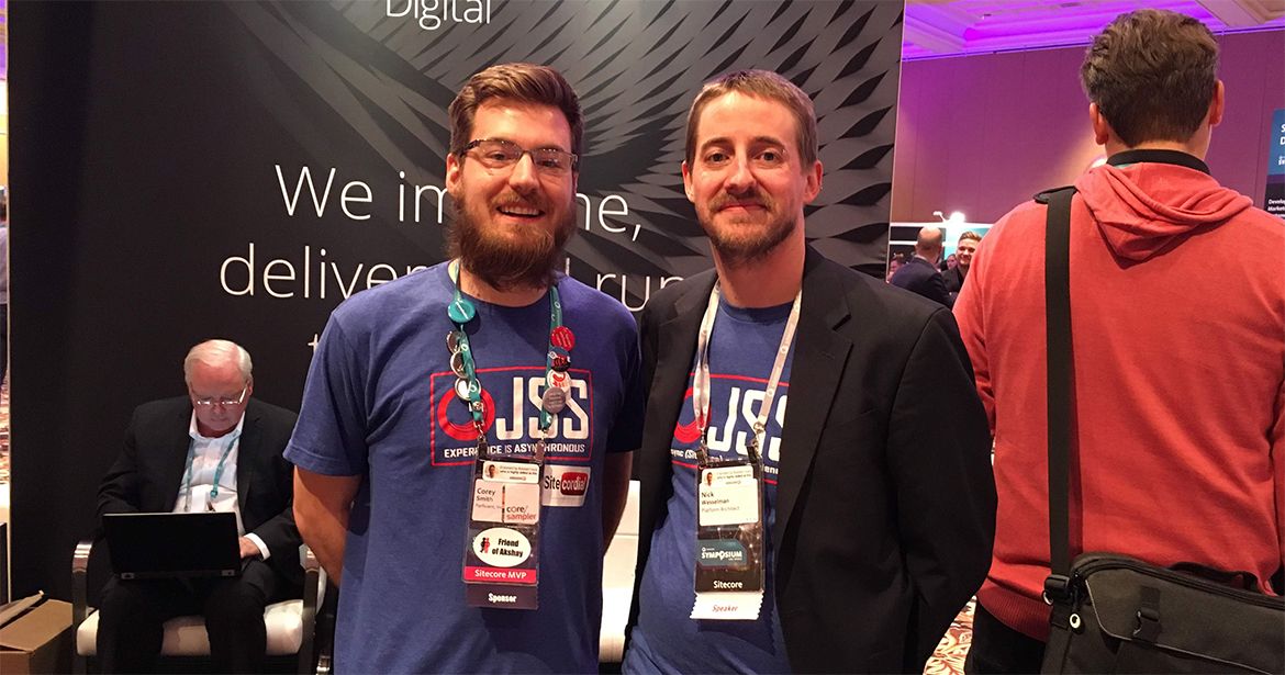 Nick Wesselman and me at Sitecore Symposium in Las Vegas, 2017